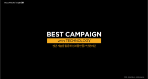 [메조미디어] 베스트 글로벌 캠페인 with 테크놀로지
