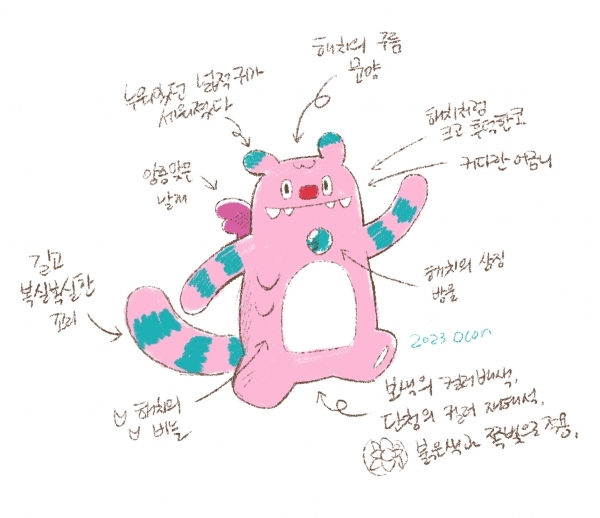 서울시 캐릭터 ‘해치’ 스케치 이미지