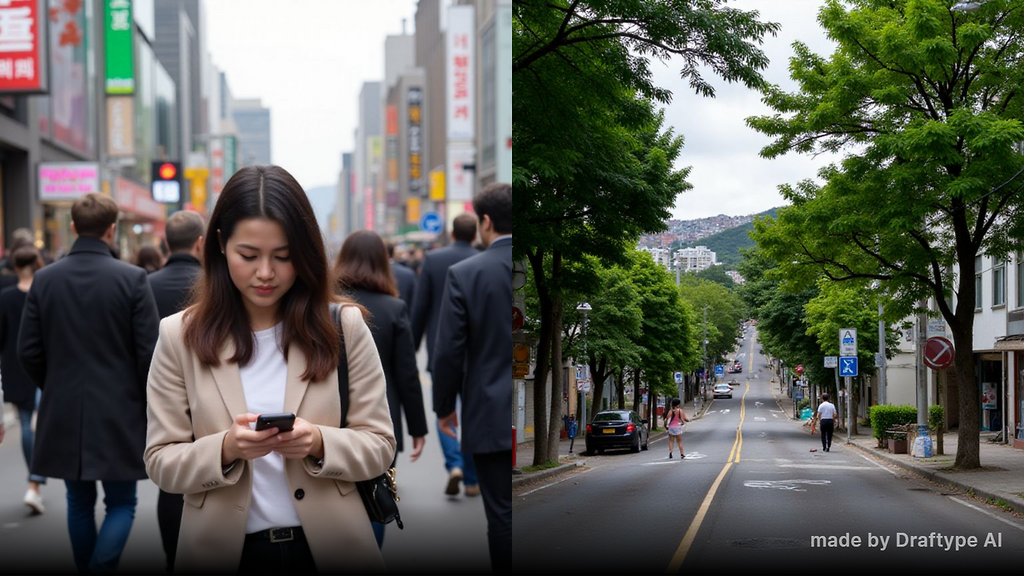 높은 지각적 부하 상황 vs 낮은 지각적 부하 상