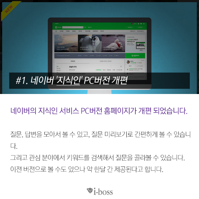 네이버 지식인 PC버전 개편